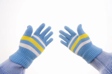 Glove hand.の写真素材
