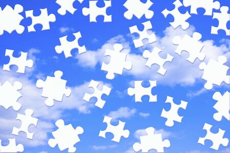 Jigsaw puzzleの写真素材