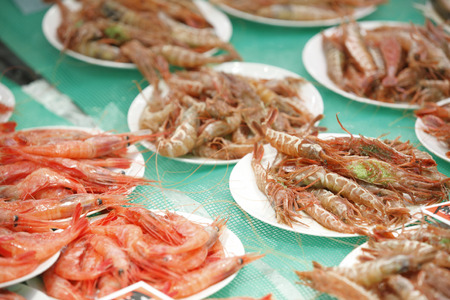 Button shrimp and Gasuebiの写真素材