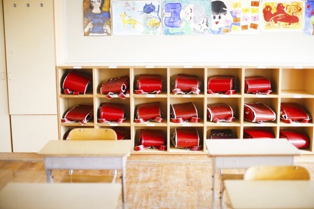 School bagsの写真素材