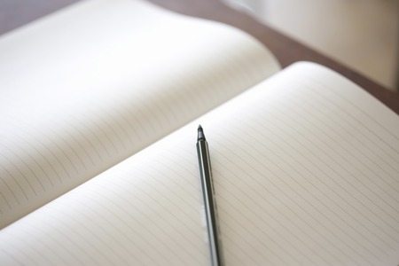 Notebook and pen