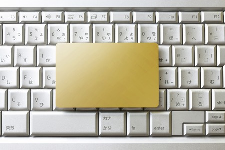 Gold cardの写真素材