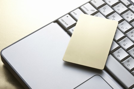 Gold cardの写真素材