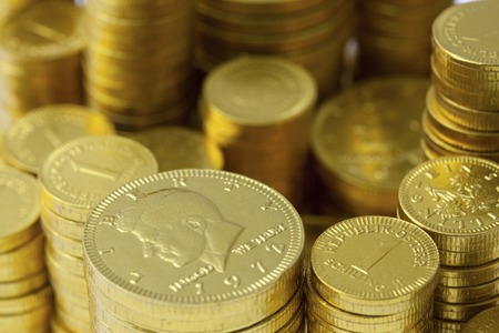 Gold coinsの写真素材