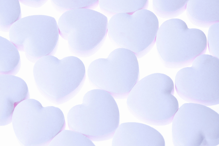 Heart-shaped candyの写真素材