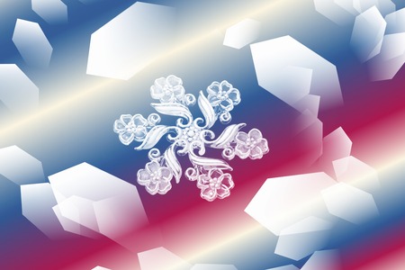 Snow Crystalの写真素材