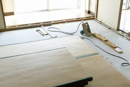 Japanese-style room before renovationの写真素材
