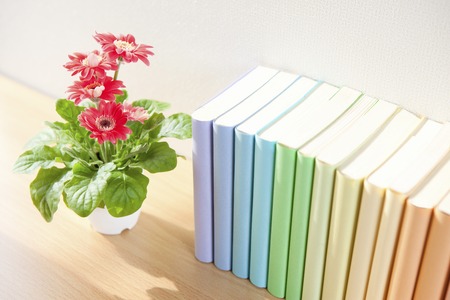 Colourful booksの写真素材