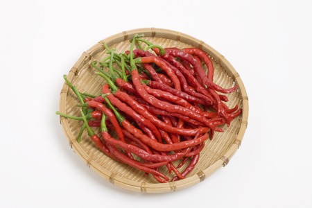 Raw red pepperの写真素材