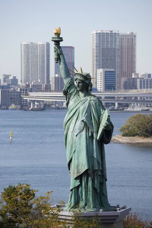 Statue of Liberty Odaiba Seaside Parkの写真素材