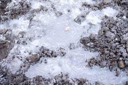 Frozen groundの写真素材