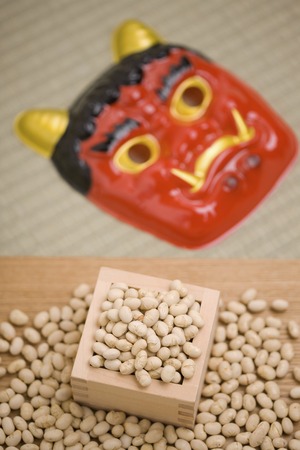Setsubun imageの写真素材