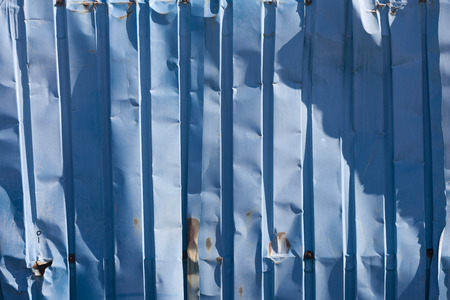 The wall surface of the metalの写真素材