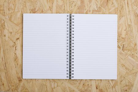 an open notebookの写真素材