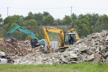 Piles of rubble