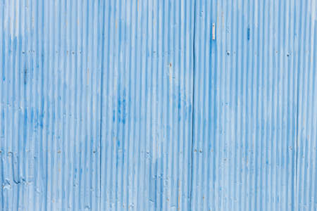 Galvanized iron fenceの写真素材