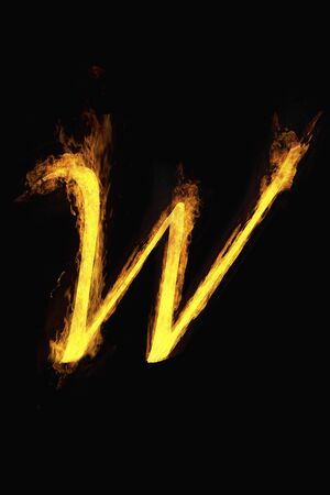 Flame characterの写真素材