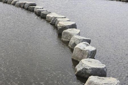 Stepping stonesの写真素材