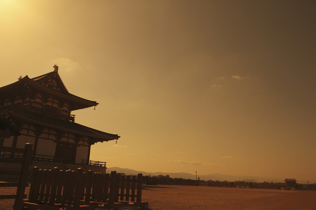 Nara, of Heijokyo trace Taikyokudenの写真素材