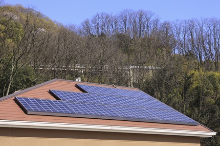 Solar panel roof
