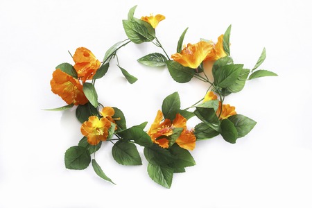 Hibiscus of artificial flowersの写真素材