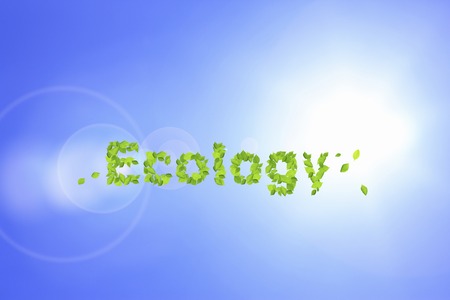 Blue sky and ecology imageの写真素材