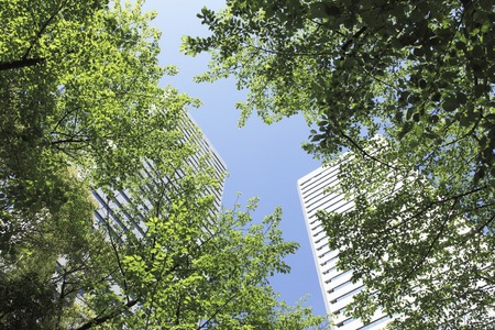 Osaka Business Park near Osaka fresh greenの写真素材