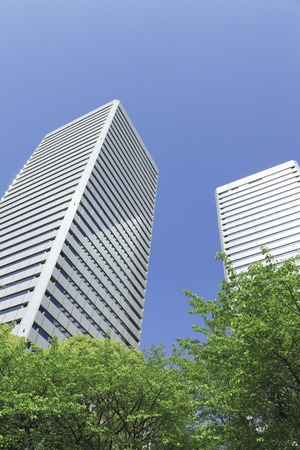 Osaka Business Park near Osaka fresh green