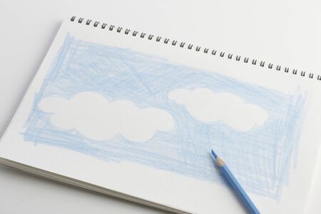 Illustrations of blue skyの写真素材