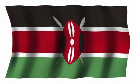 Flag of Kenyaの写真素材