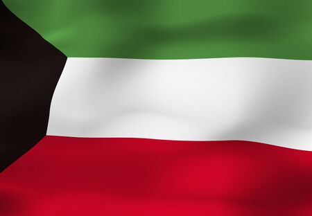 Kuwait Flagの写真素材