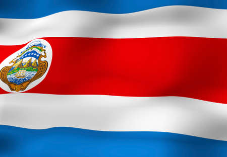 Costa Rica Flagの写真素材