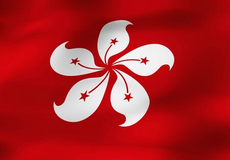 Hong Kong flagの写真素材