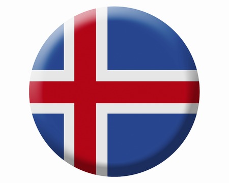 Flag of Icelandの写真素材