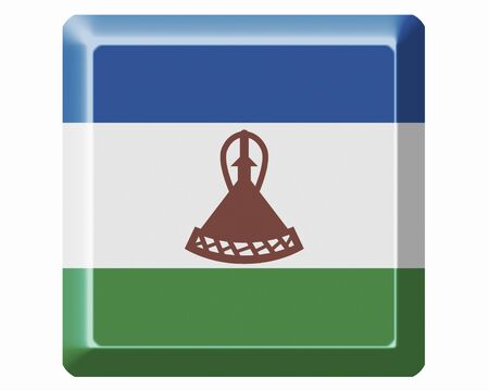 Flag of Lesothoの写真素材