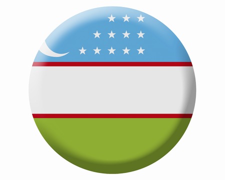 Flag of Uzbekistanの写真素材