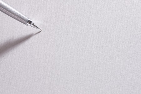 Drawing paper and penの写真素材