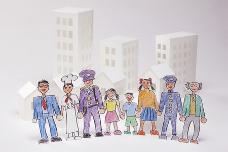 Illustrations, various peopleの写真素材