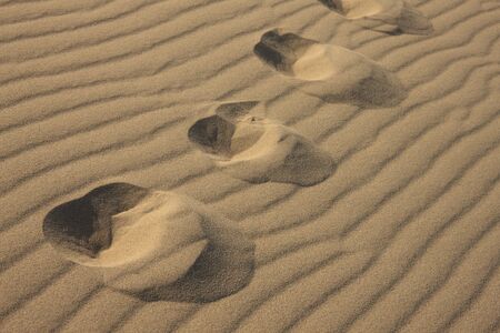 Tottori Sand Dunes, footprints