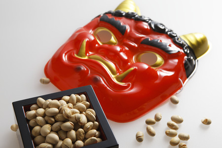 Beans and maskの写真素材