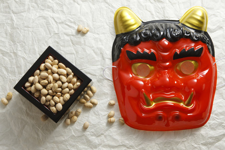 Beans and maskの写真素材