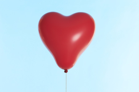 Red Heart Balloonの写真素材