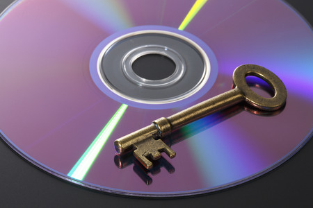Key and diskの写真素材