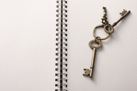 Key and notesの写真素材