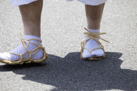 Kyoto Aoi participants in the legの写真素材