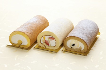 Three types of cakeの写真素材