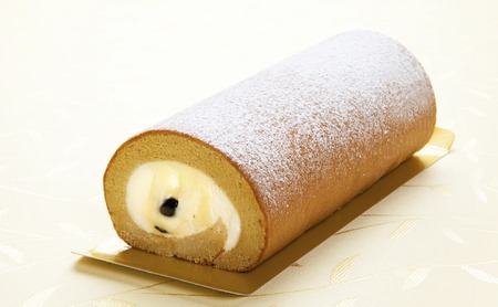 Japanese roll cakeの写真素材