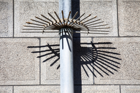 Gutters of the Bank of Japan Osaka branch Shinobigaeshiの写真素材