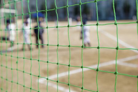 Baseball field backstopの写真素材