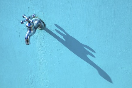 Water faucet of schoolの写真素材